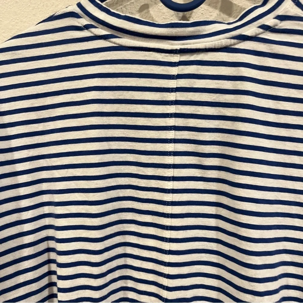 AYR size small Pima cotton blue and white stripe shirt basic old money quiet lux - Picture 7 of 8